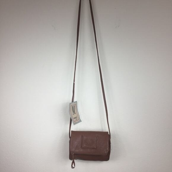 Mitzi | Brown Faux Leather Crossbody Mini Bag - Picture 1 of 7